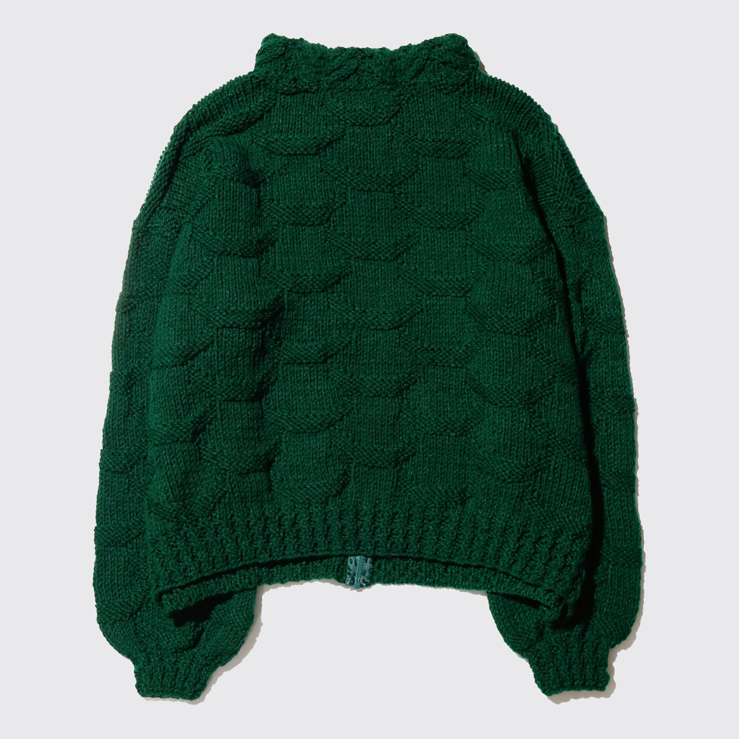 vintage chunky alan hand knit jacket