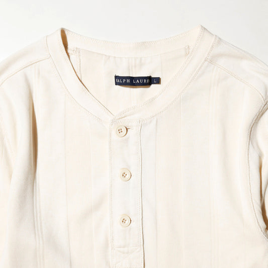 *one-off ralph lauren broken henry neck cut sew