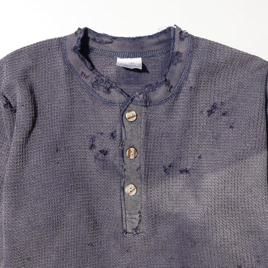 *one-off acid broken henry neck thermal cut sew