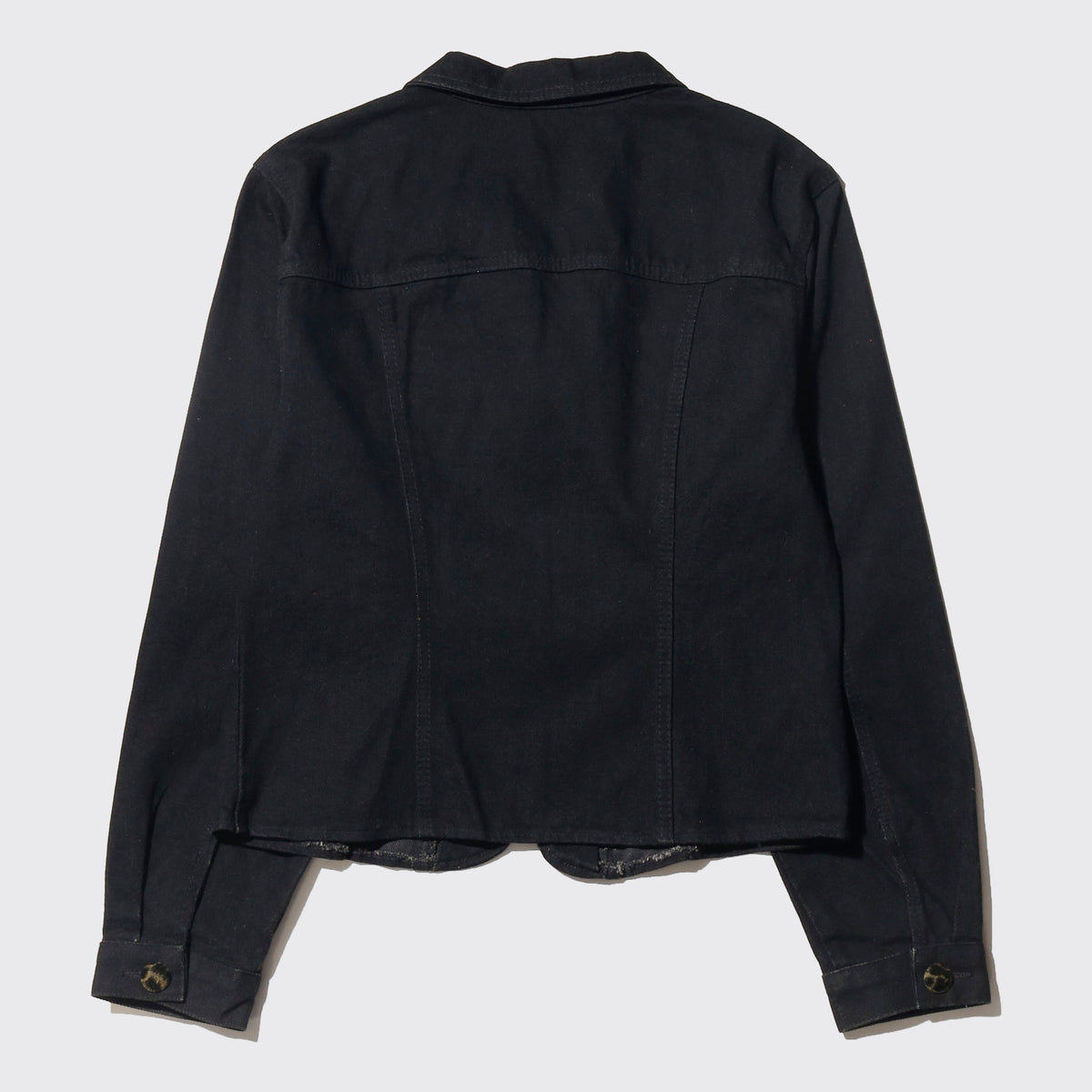 vintage 90's studded animal combi trucker jacket