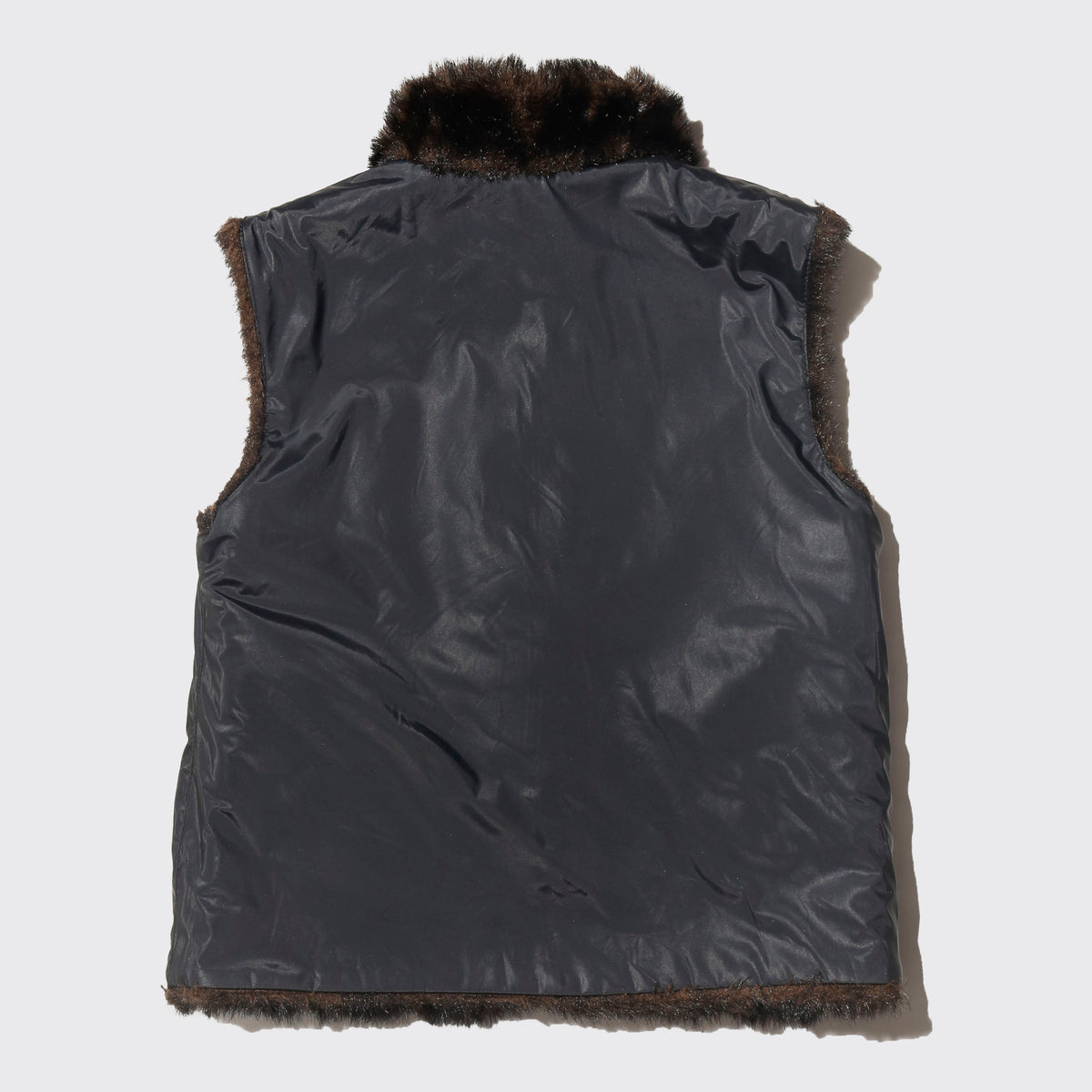 vintage reversible faux mink vest
