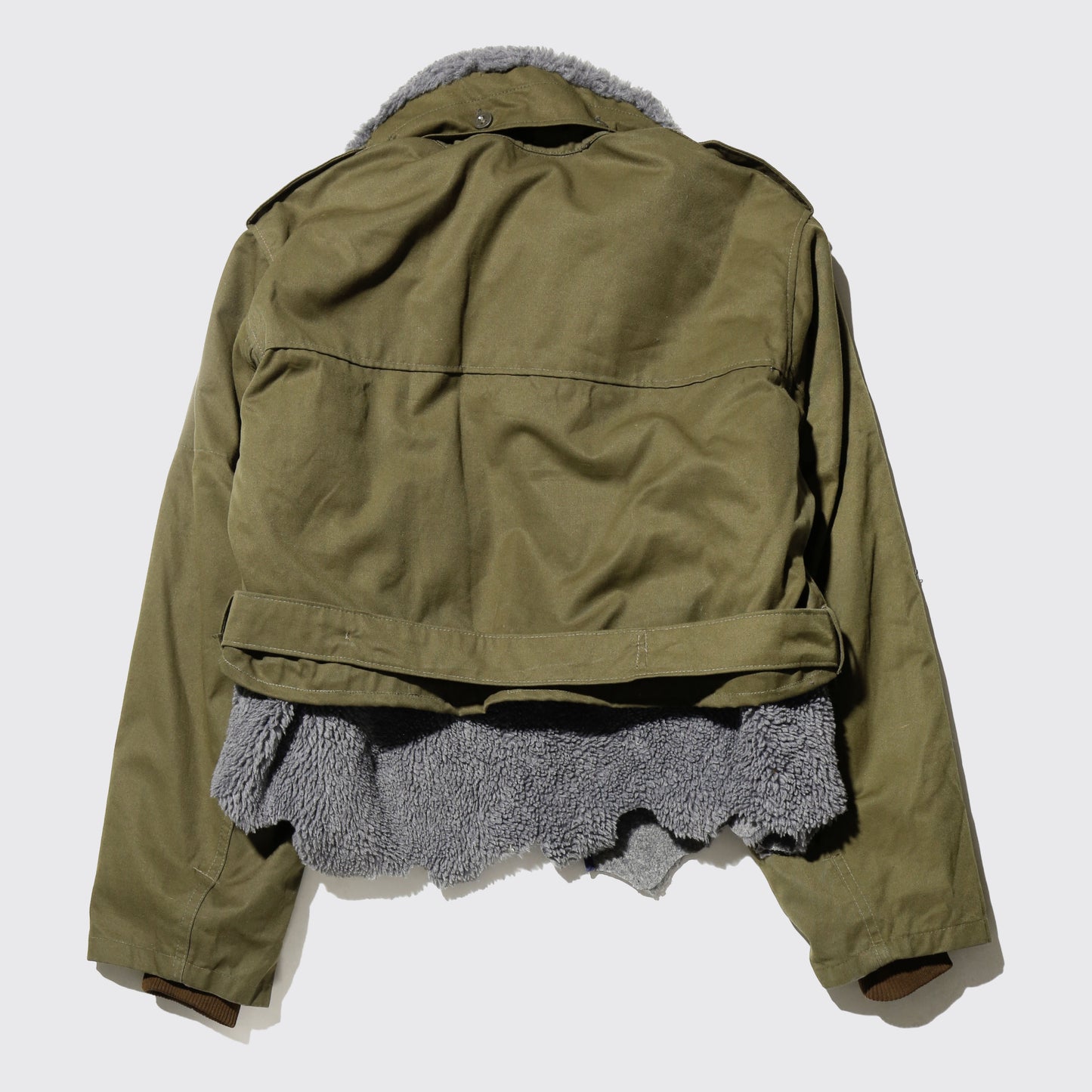 *one-off broken boa field jacket , detachable collar/ liner , hood strage