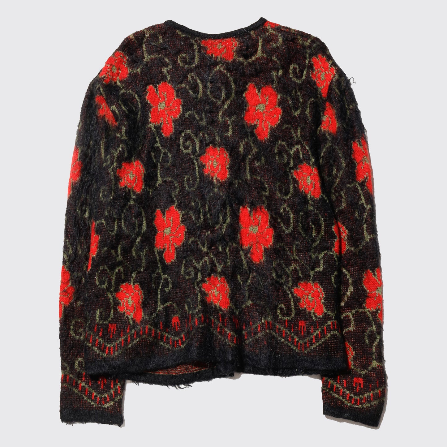 vintage floral mohair cardigan