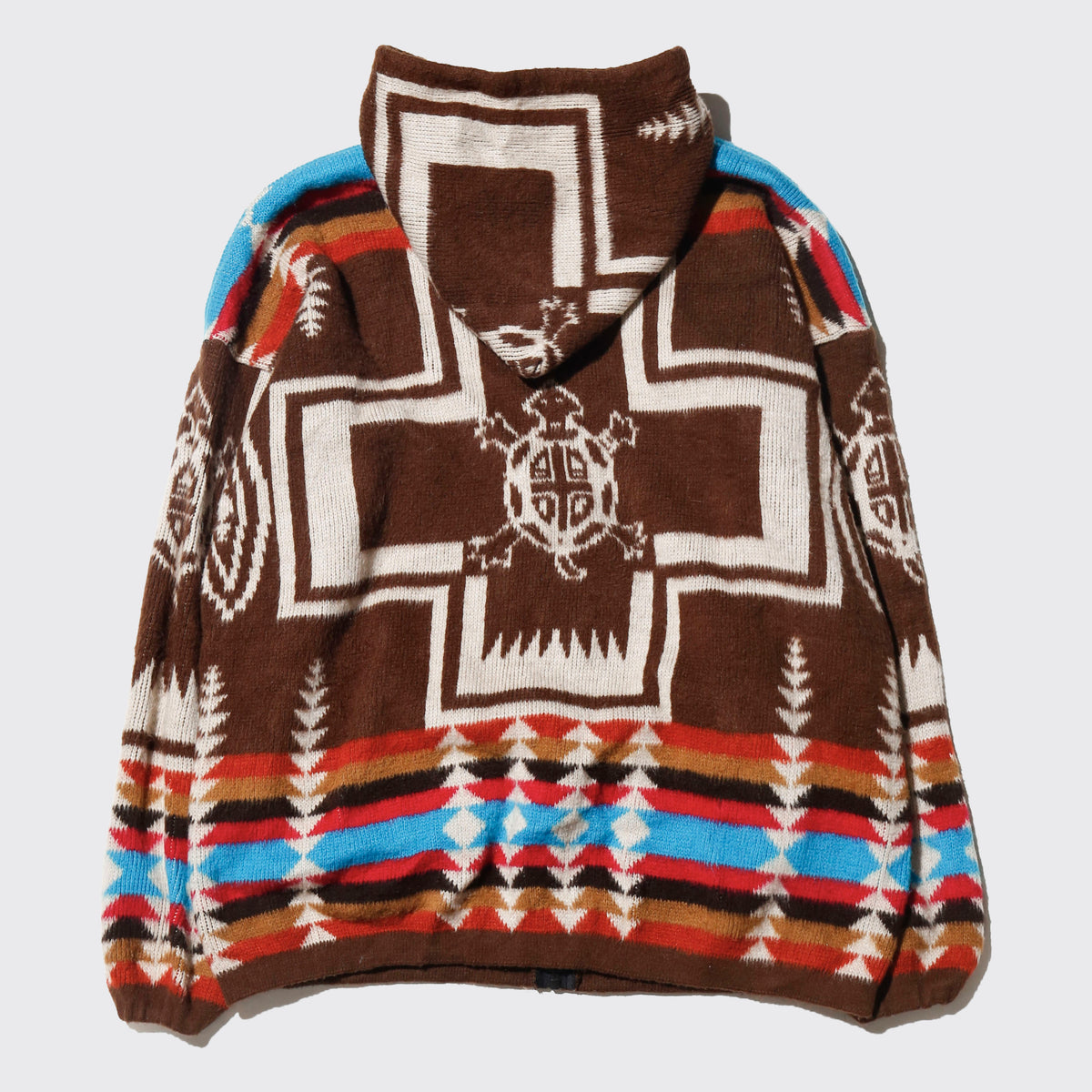 vintage harding turtle ecuador knit hoodie