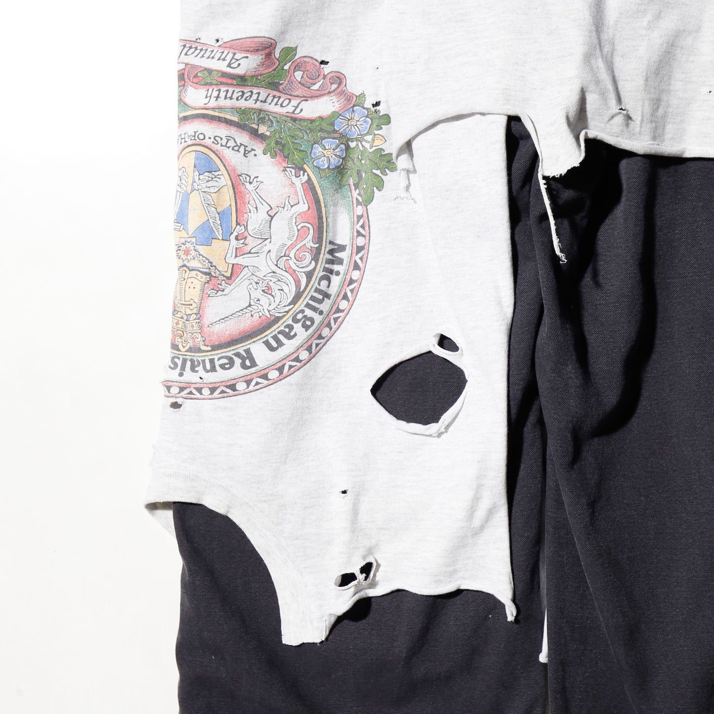 *one-off broken layered trousers