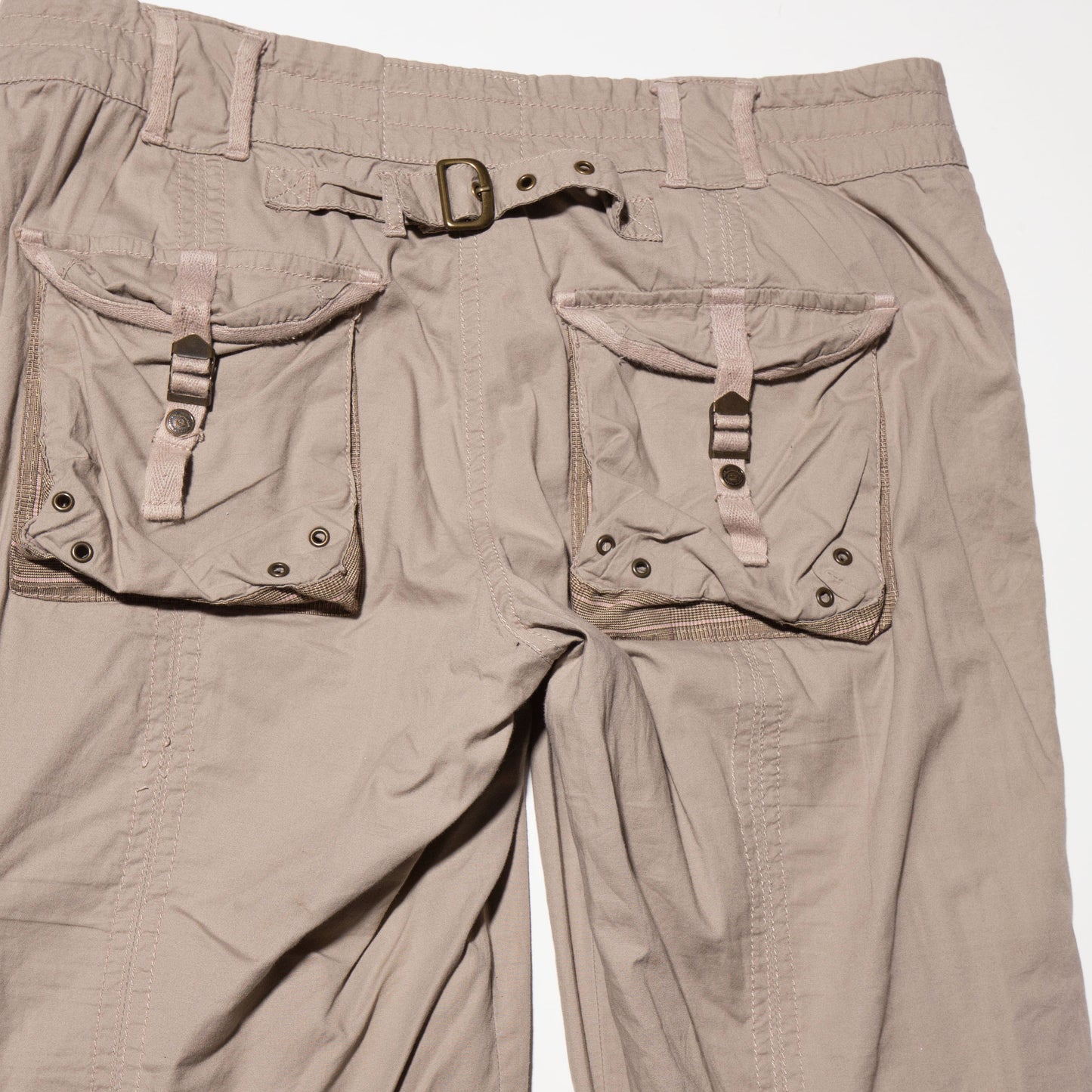 vintage row rise cargo trousers
