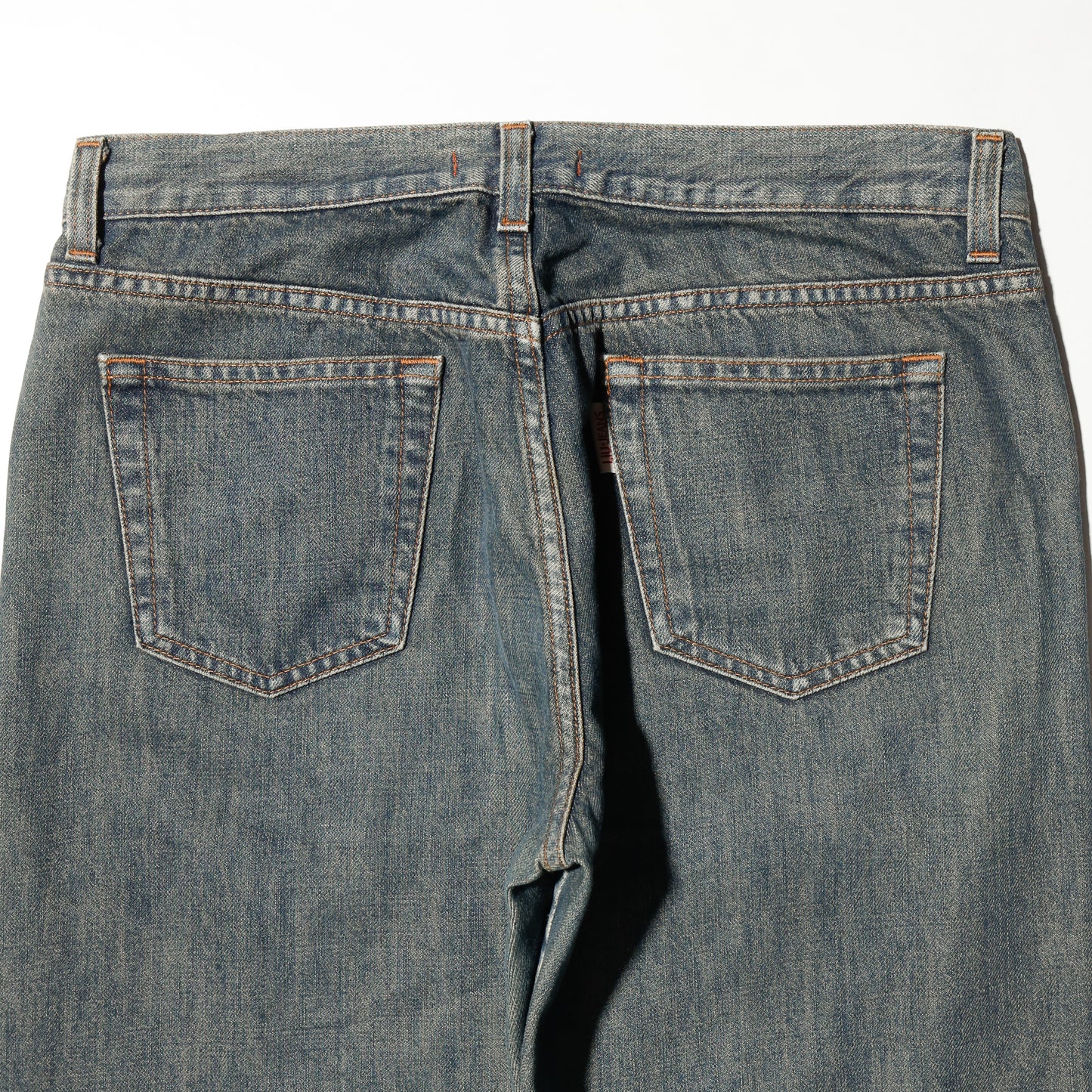 vintage studs distressed flare jeans