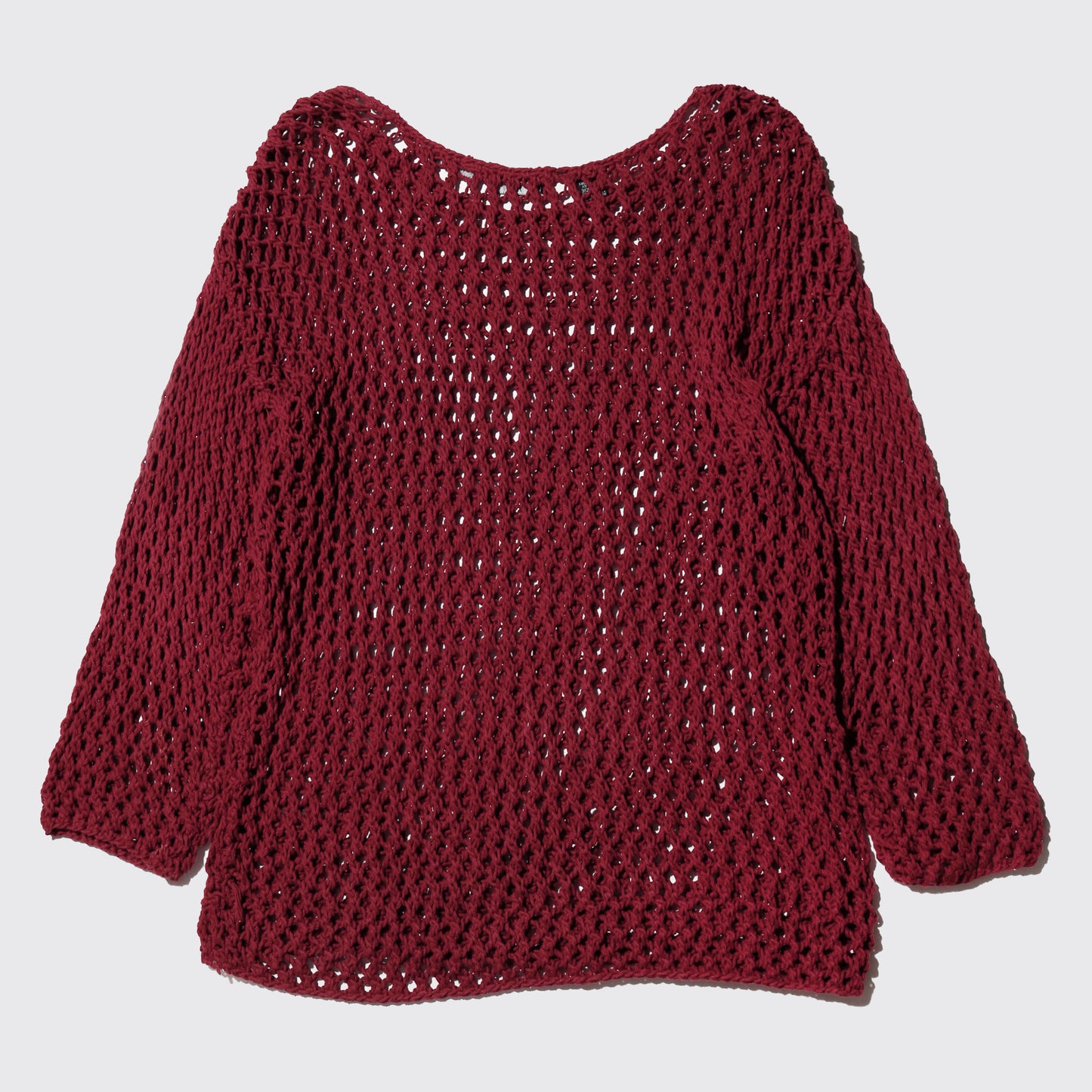 vintage hand knit crochet l/s