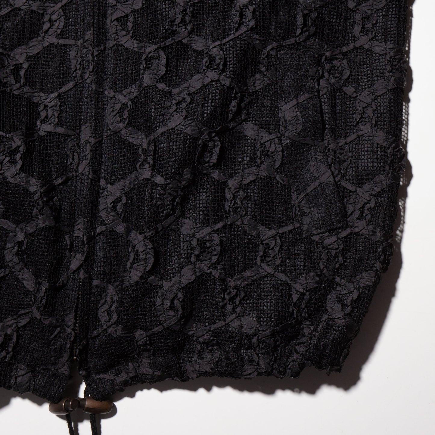 vintage mesh lace track jacket