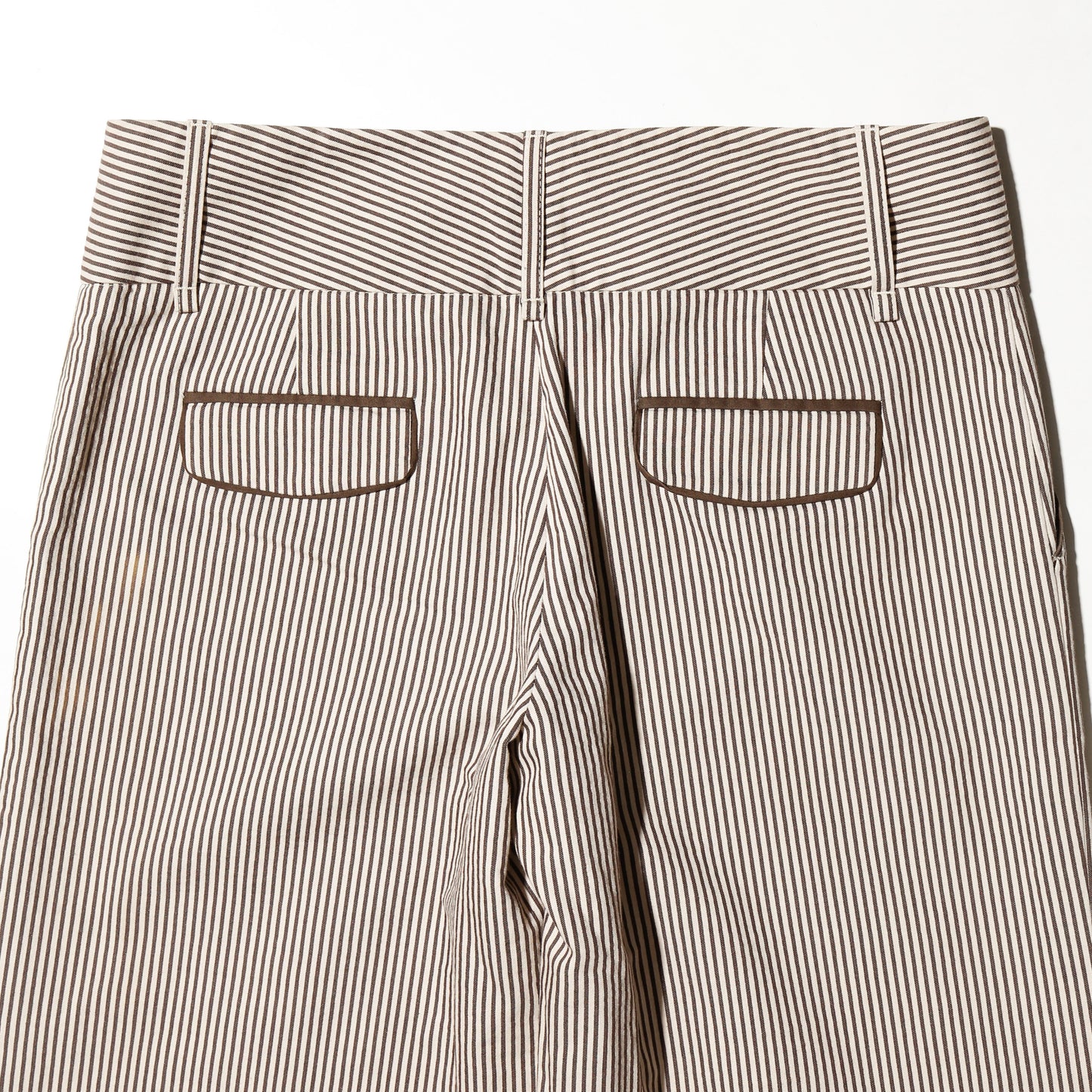 vintage low rise stripe wide slacks
