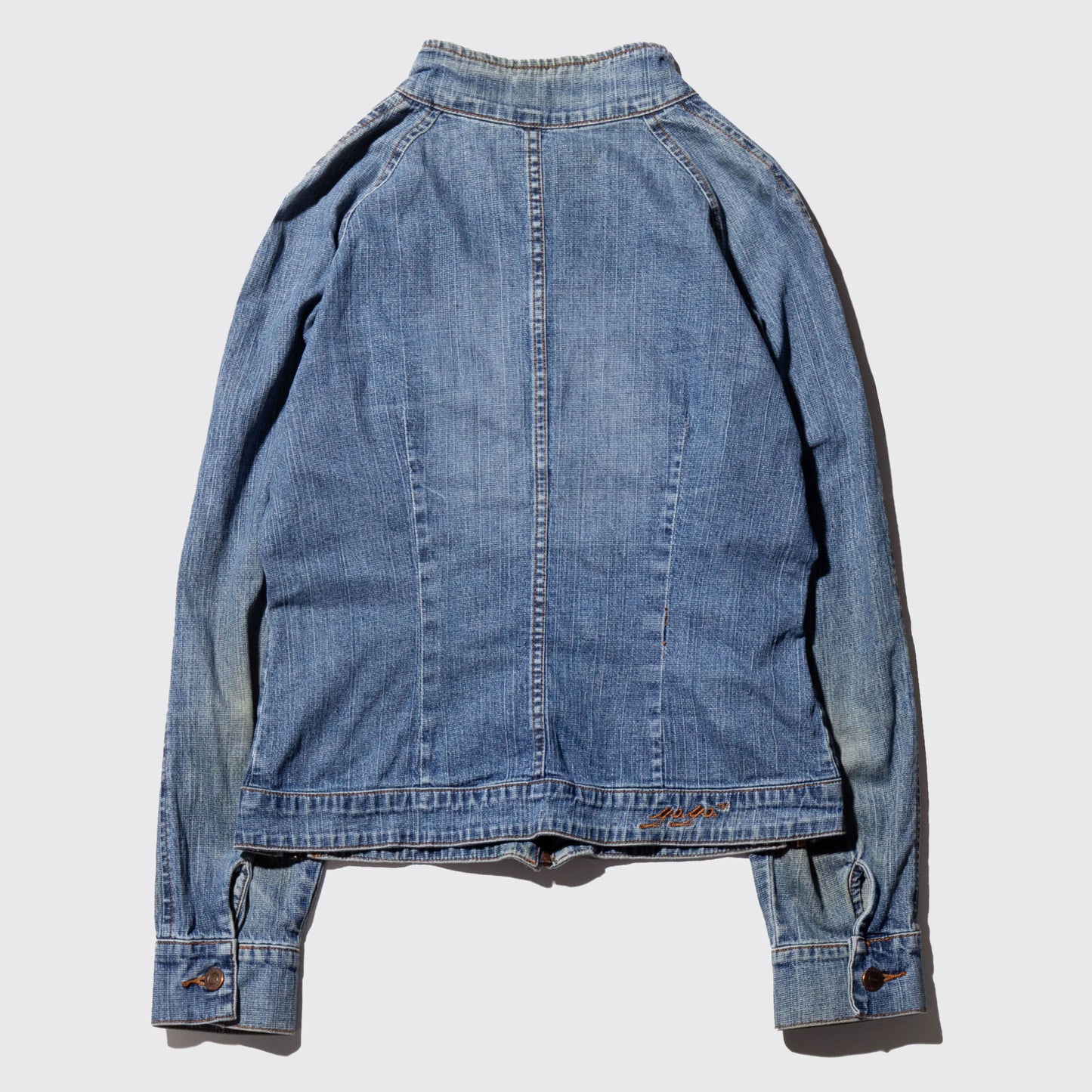 vintage triple zip trucker jacket