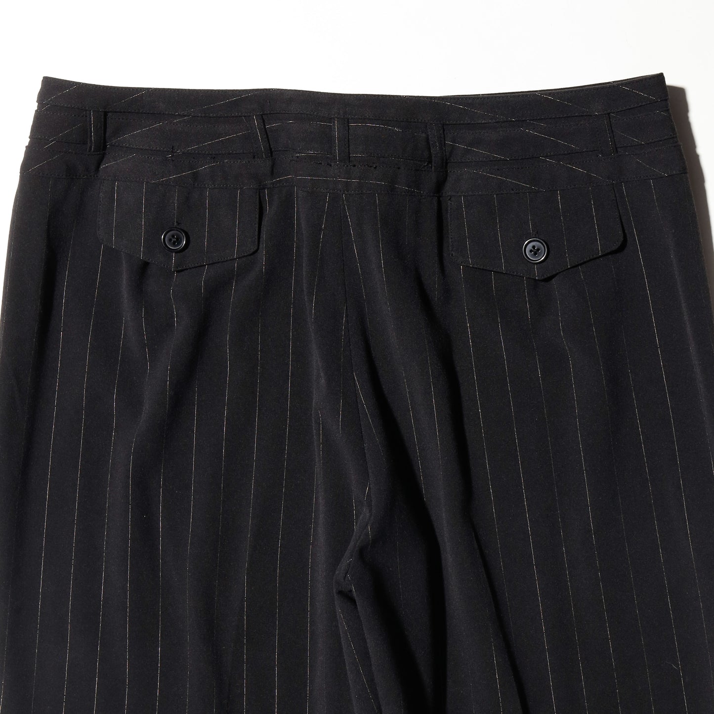 vintage belted lame stripe slacks