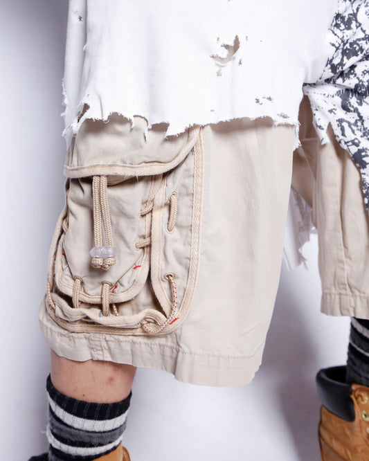 *one-off broken layered trousers