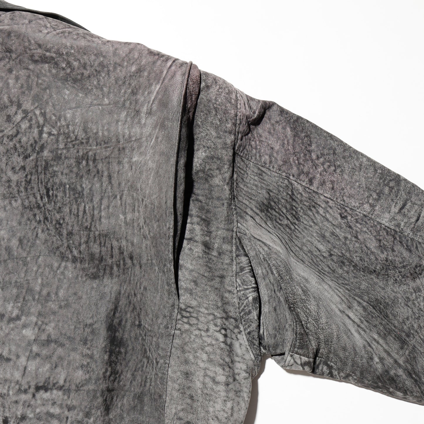 *one-off buckle collar aviator leather jacket