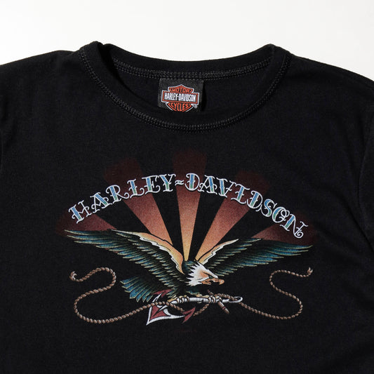 vintage harley-davidson barnett tattoo sleeve t-shirt