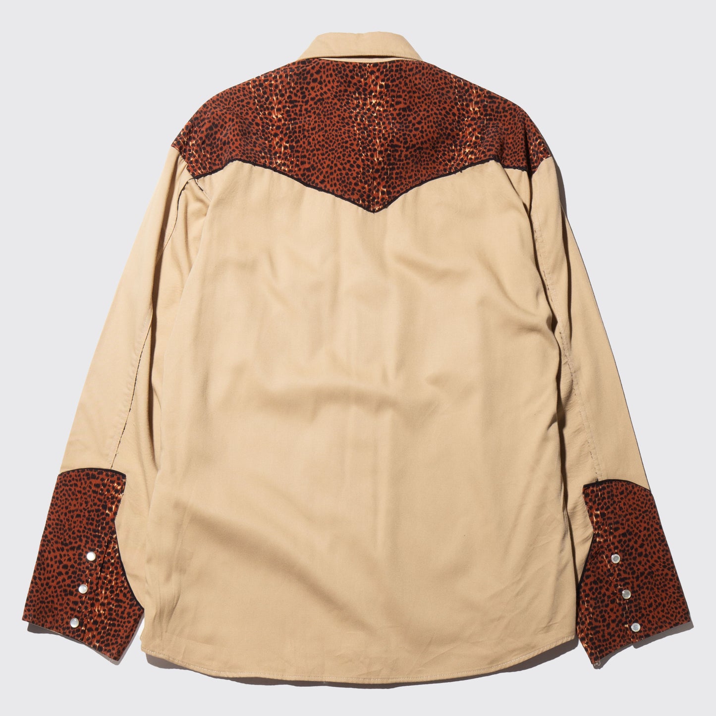 vintage leopard western shirt