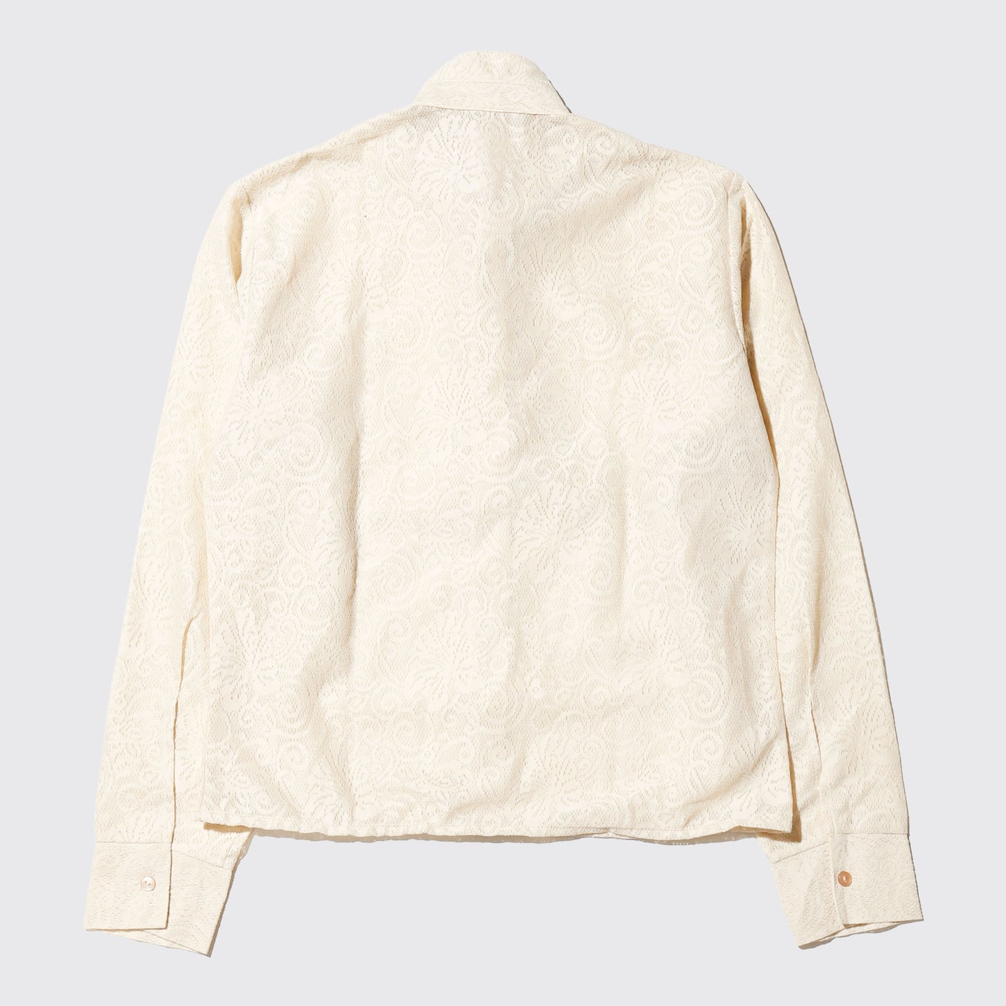 *one-off cropped bowtie lace shirt