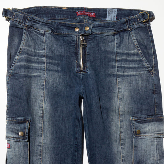 vintage low rise cargo jeans