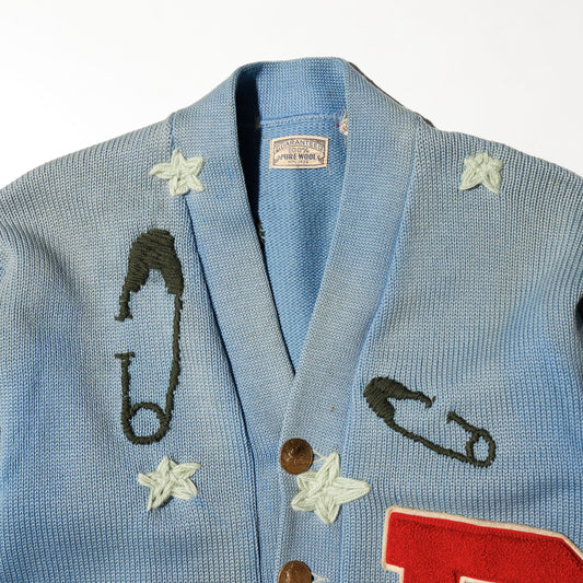 *one-off 50's craft lettered cardigan