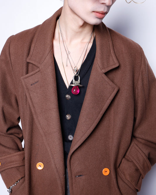 vintage double breasted chesterfield wool coat