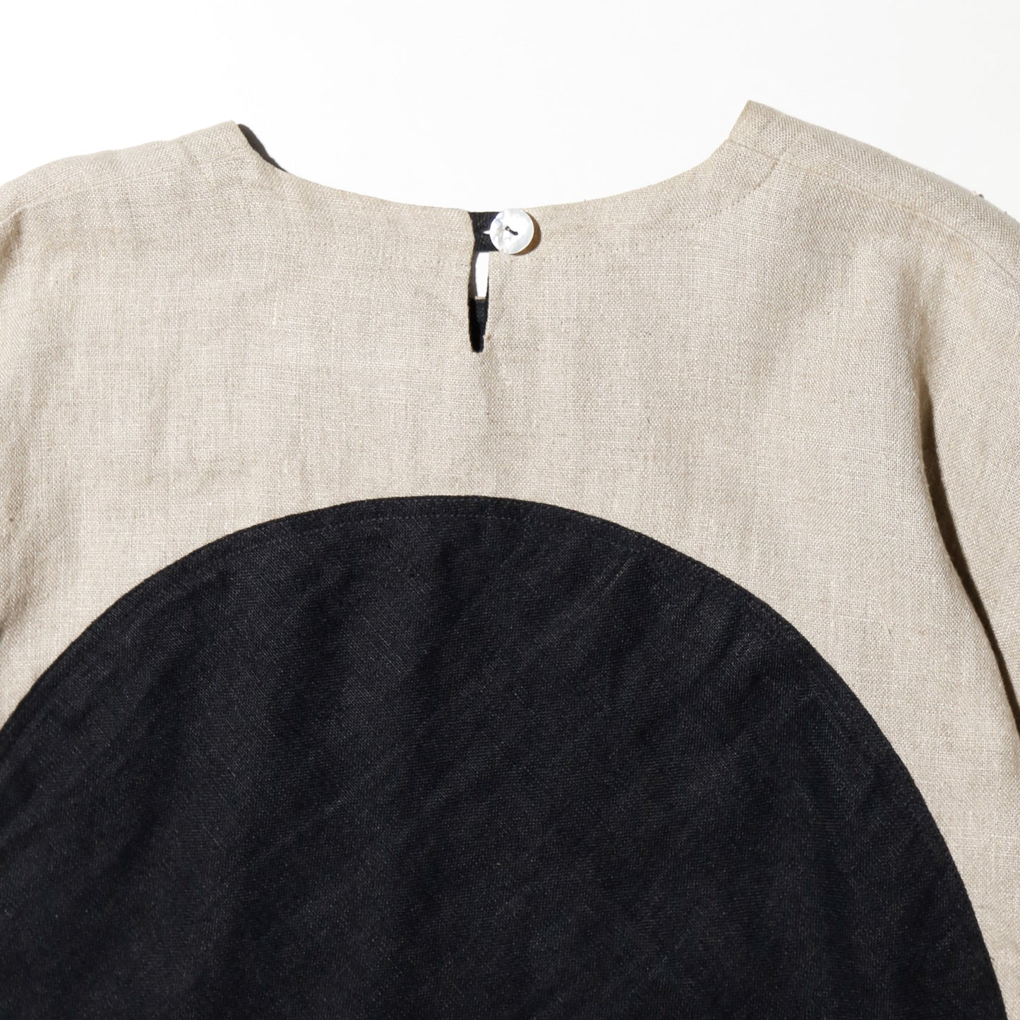 vintage "Eclipse" round linen pullover