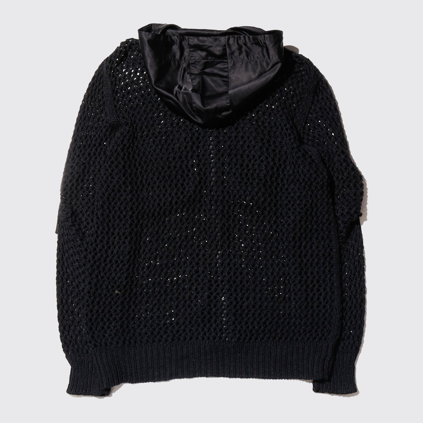 vintage luisa ceranu hybrid mesh hoodie