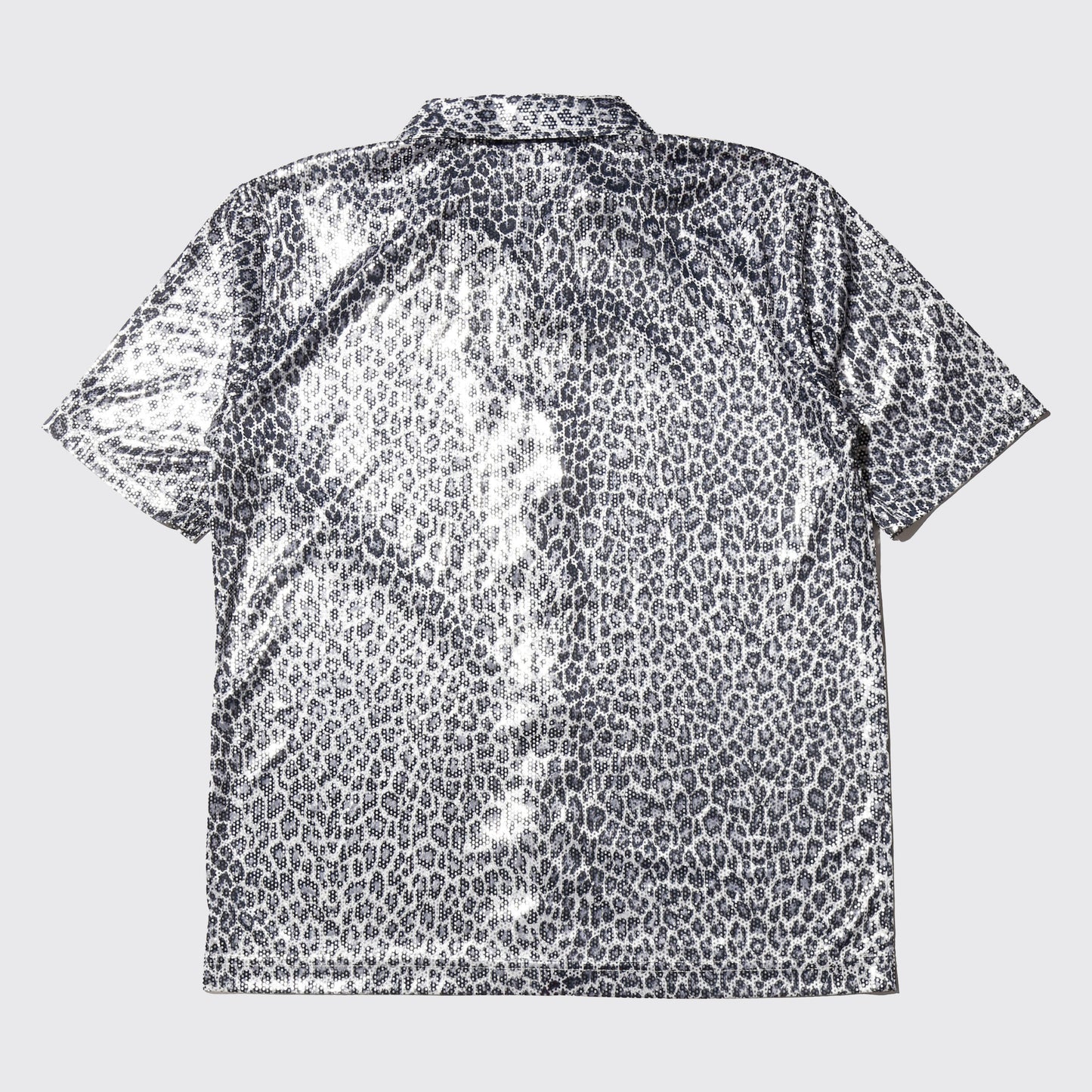 vintage 90's metalic leopard h/s shirt