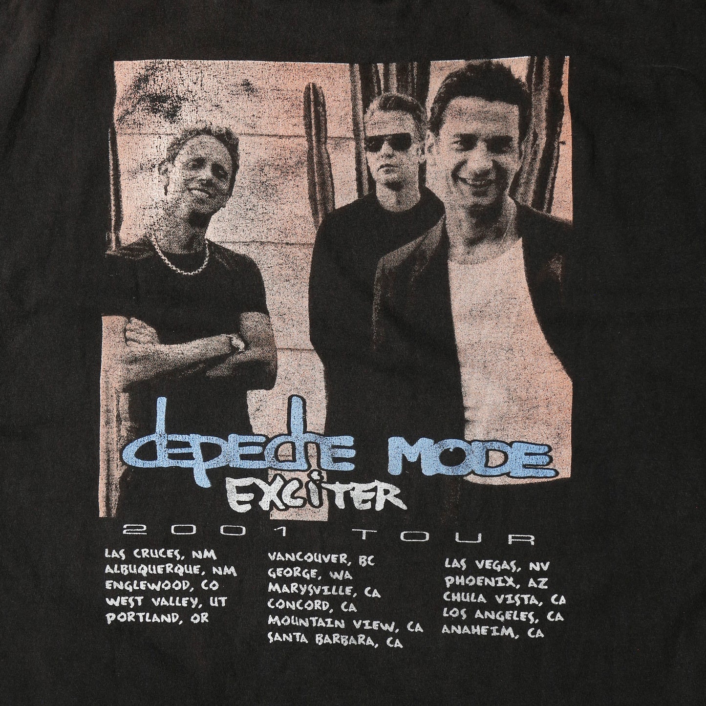 vintage 2001's Depeche Mode "Exciter" tour t-shirt