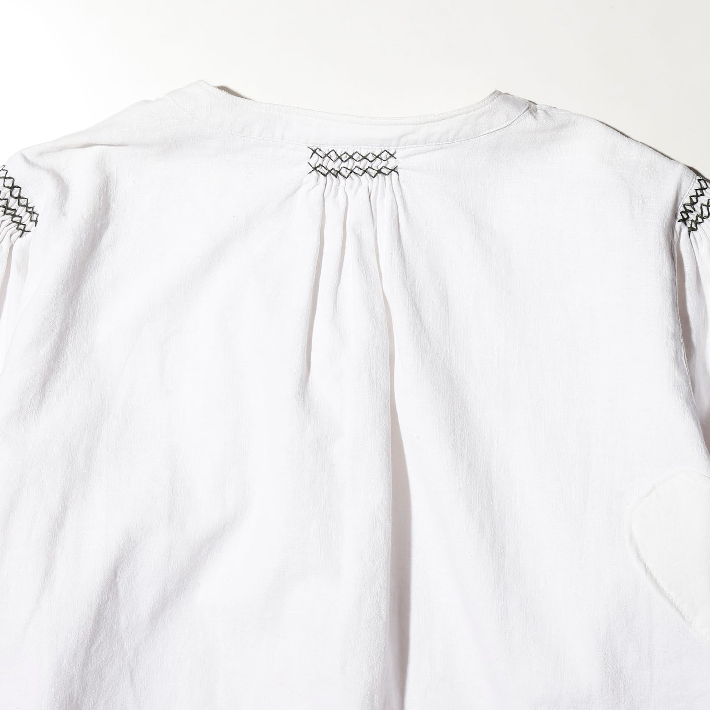 vintage euro smocking folklore shirt
