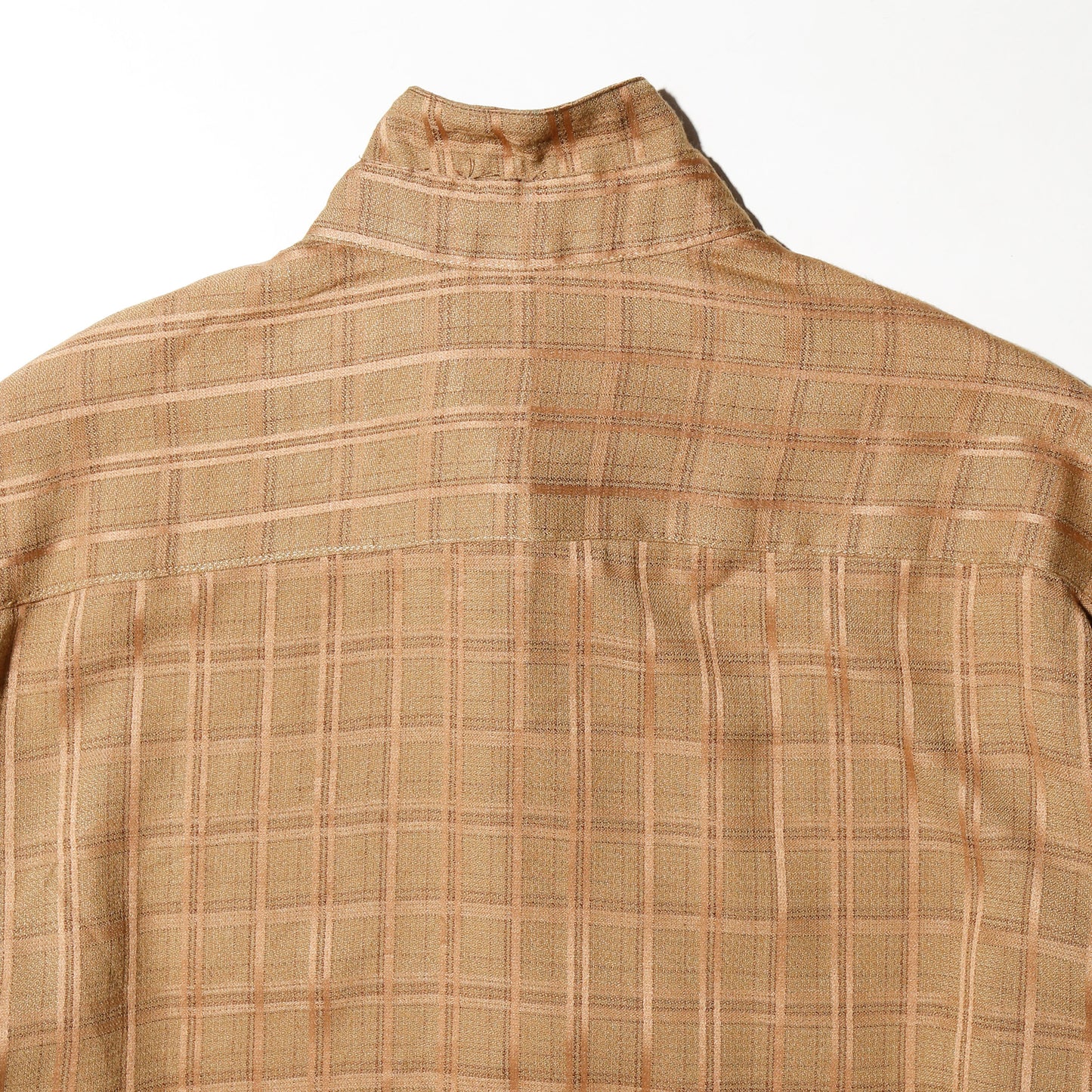 *one-off cropped bowtie check shirt
