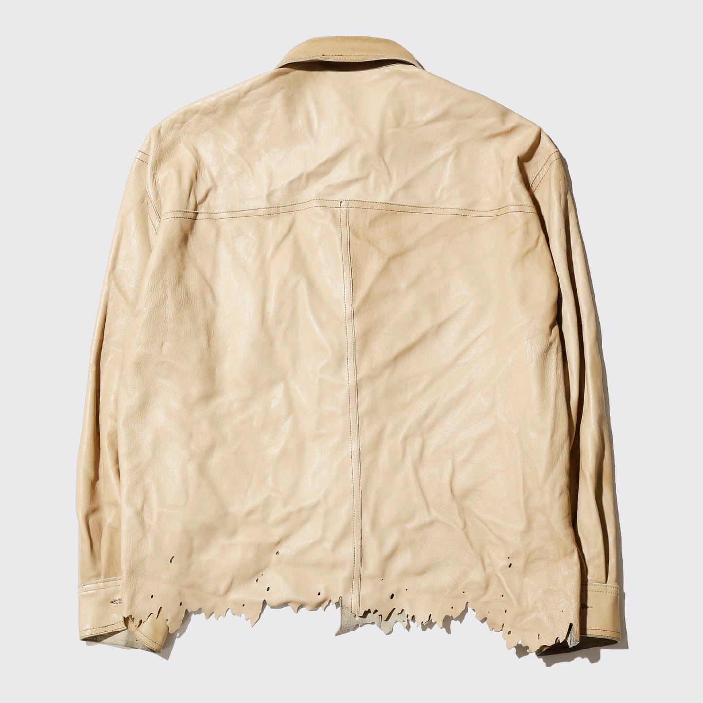 vintage reversible dust broken leather jacket