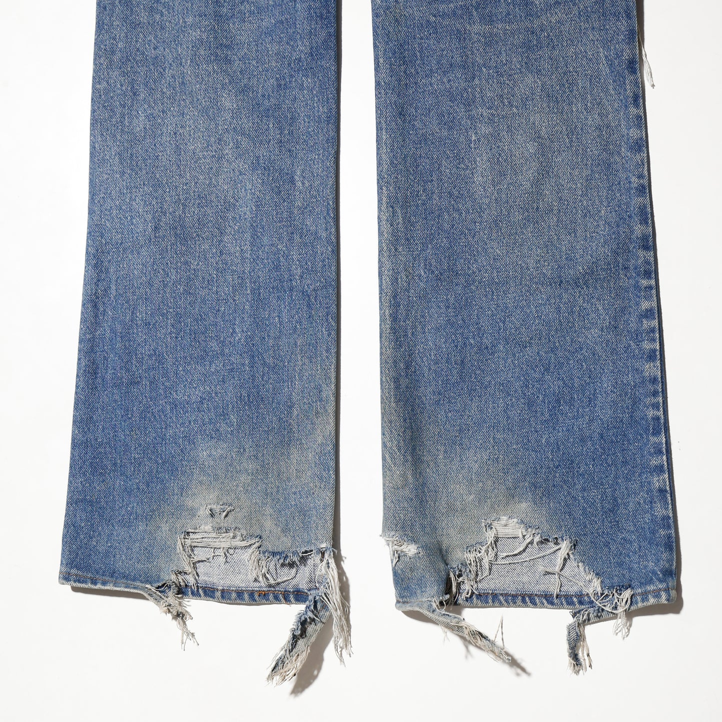 *one-off levi's 517 broken jeans