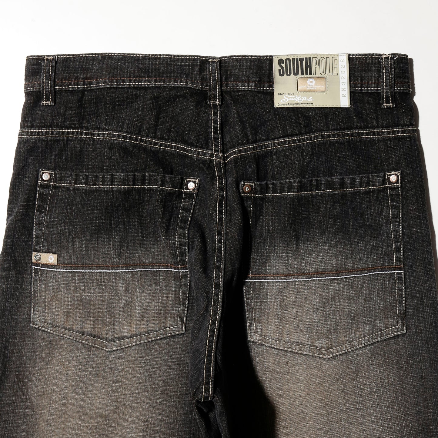 vintage south pole faded baggy jeans