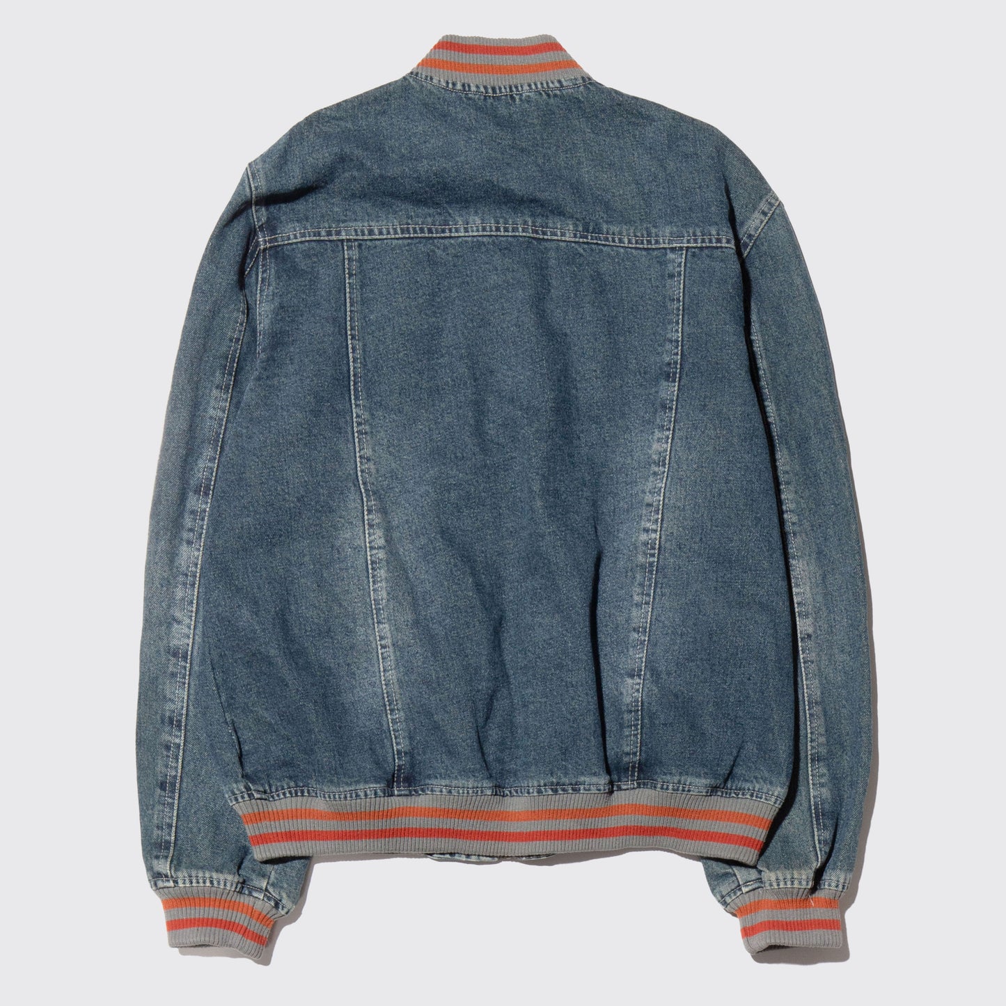 vintage ribbed denim jacket