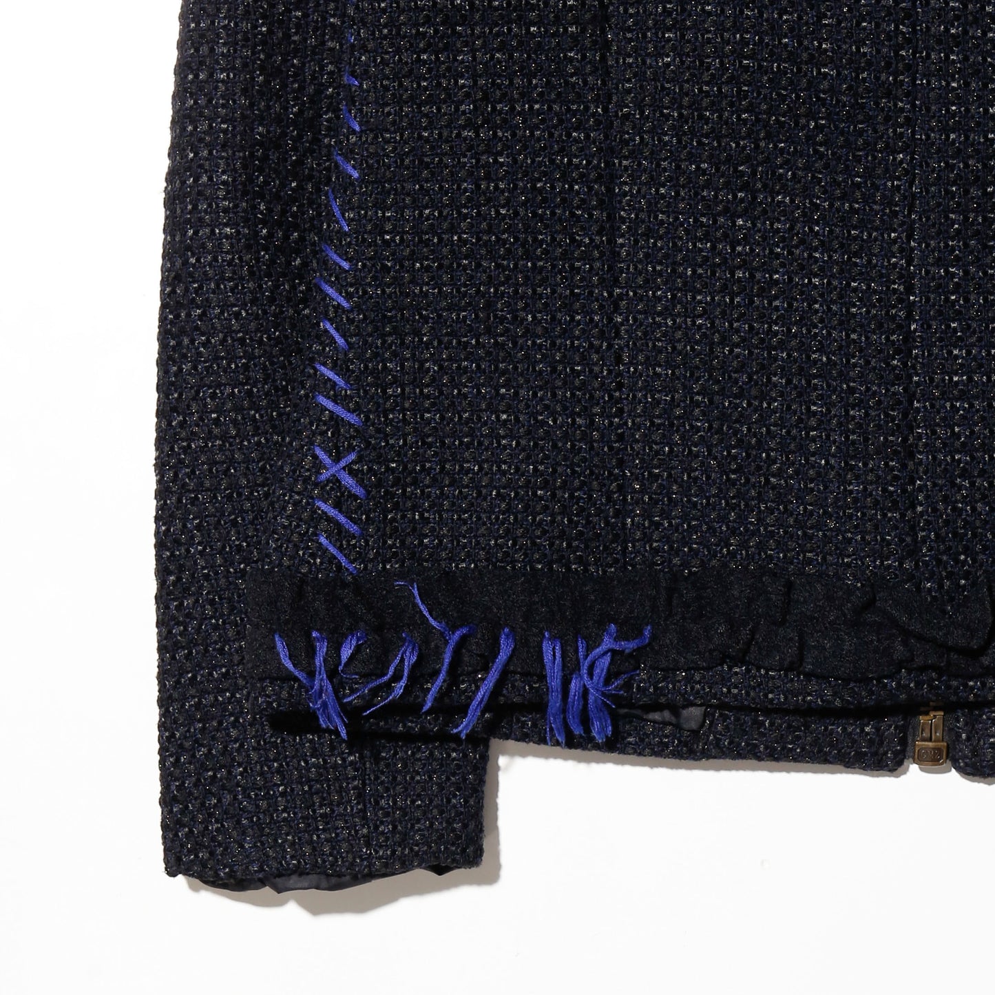 vintage desigual decorated tweed jacket