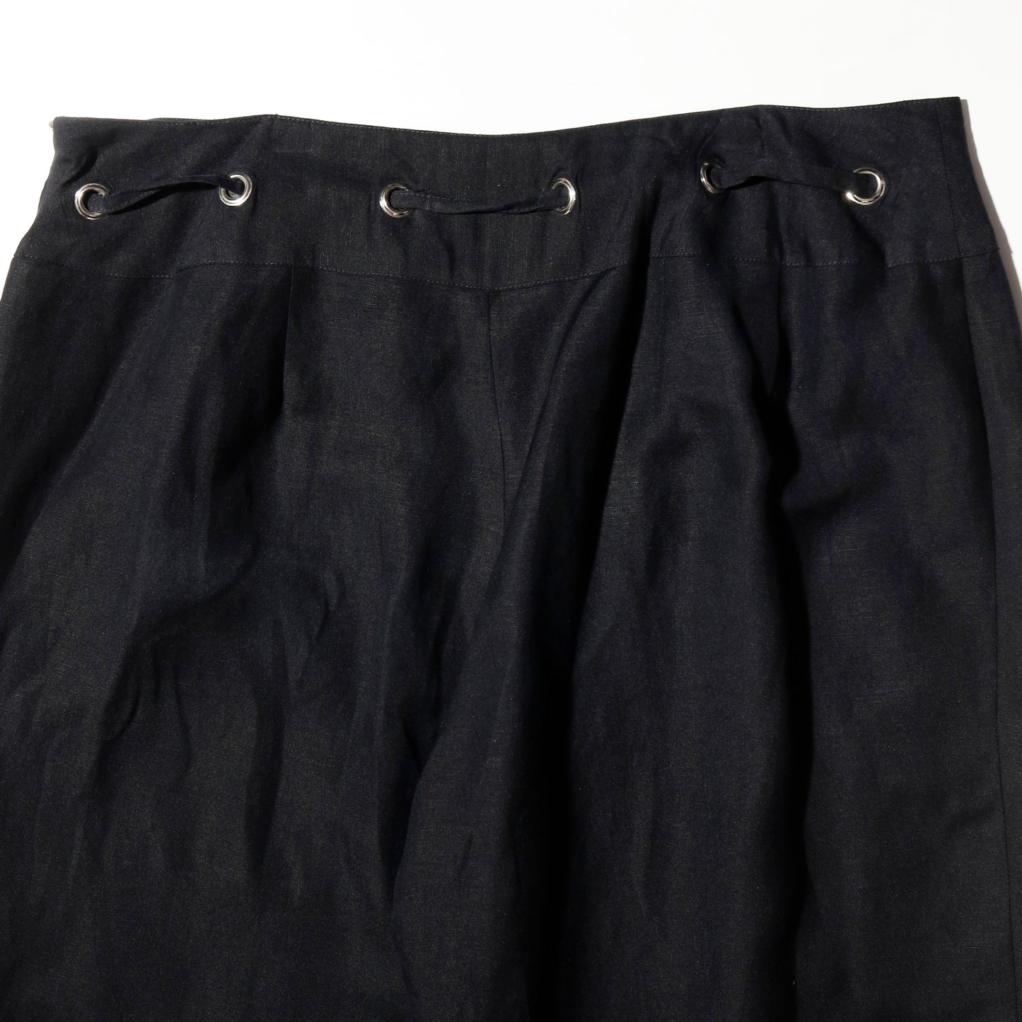 vintage corded linen cropped trousers