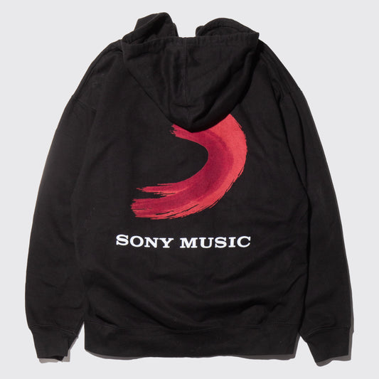 vintage 90's sony music zipped hoodie