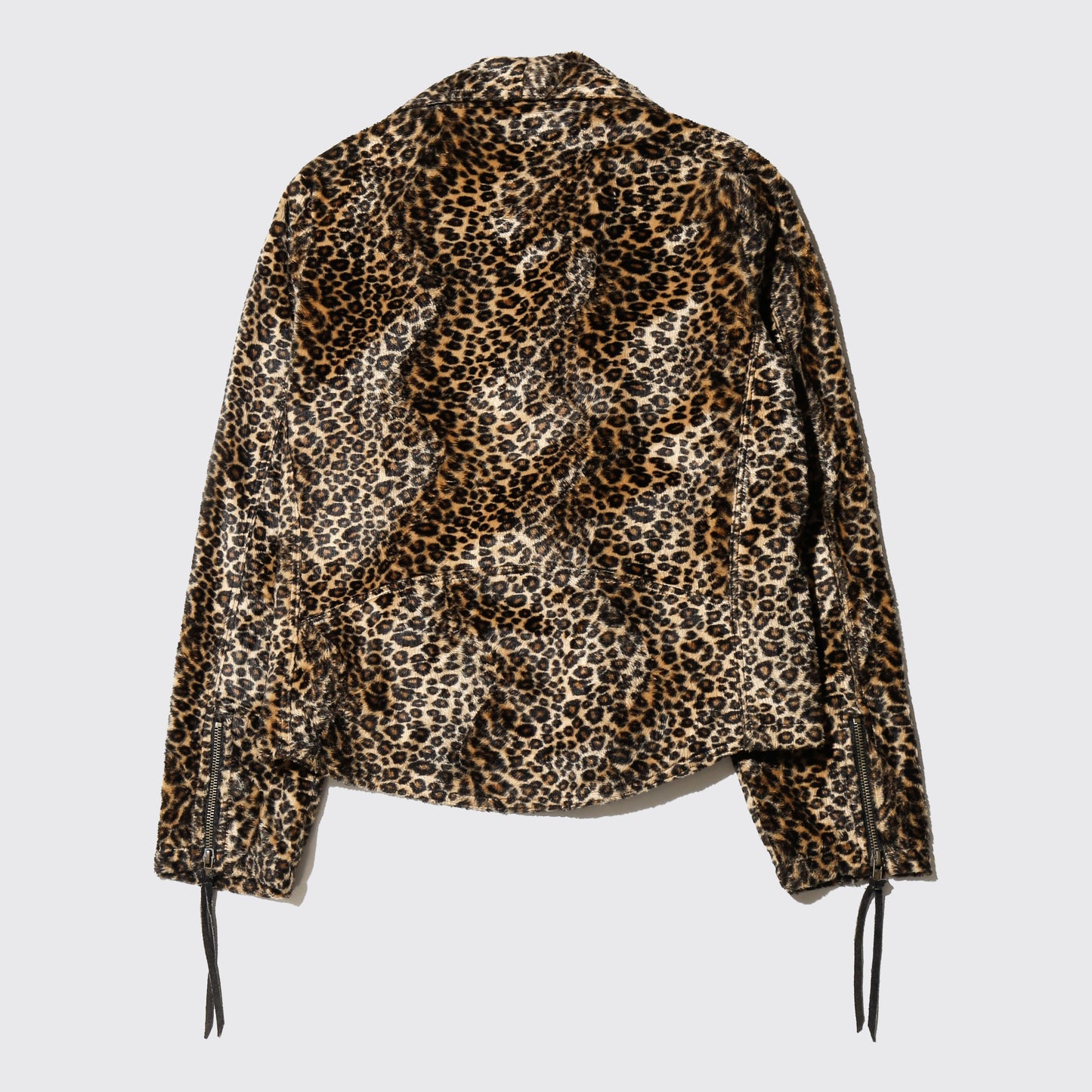 *one-off custom leopard velour riders jacket