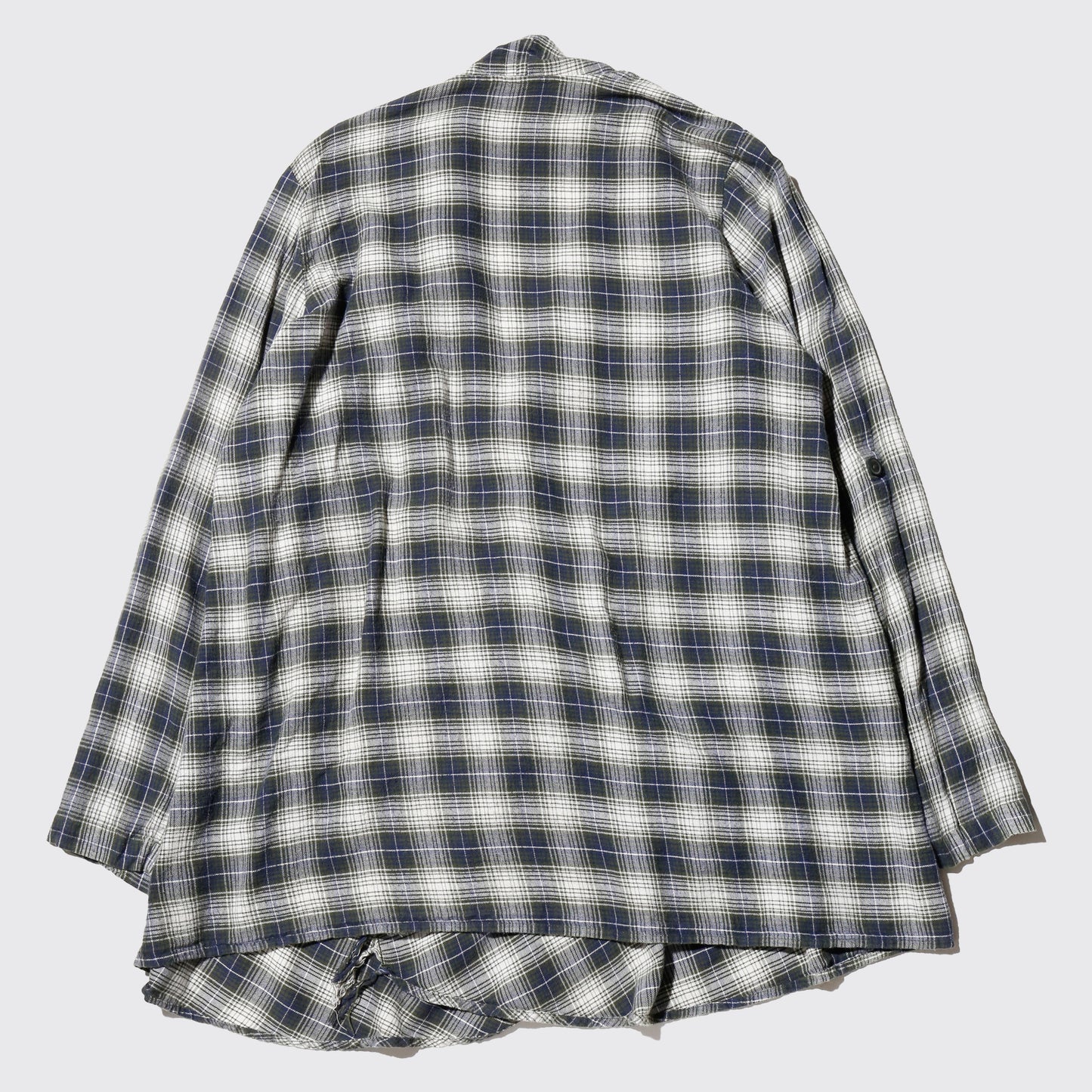 vintage ombre check shawl gown