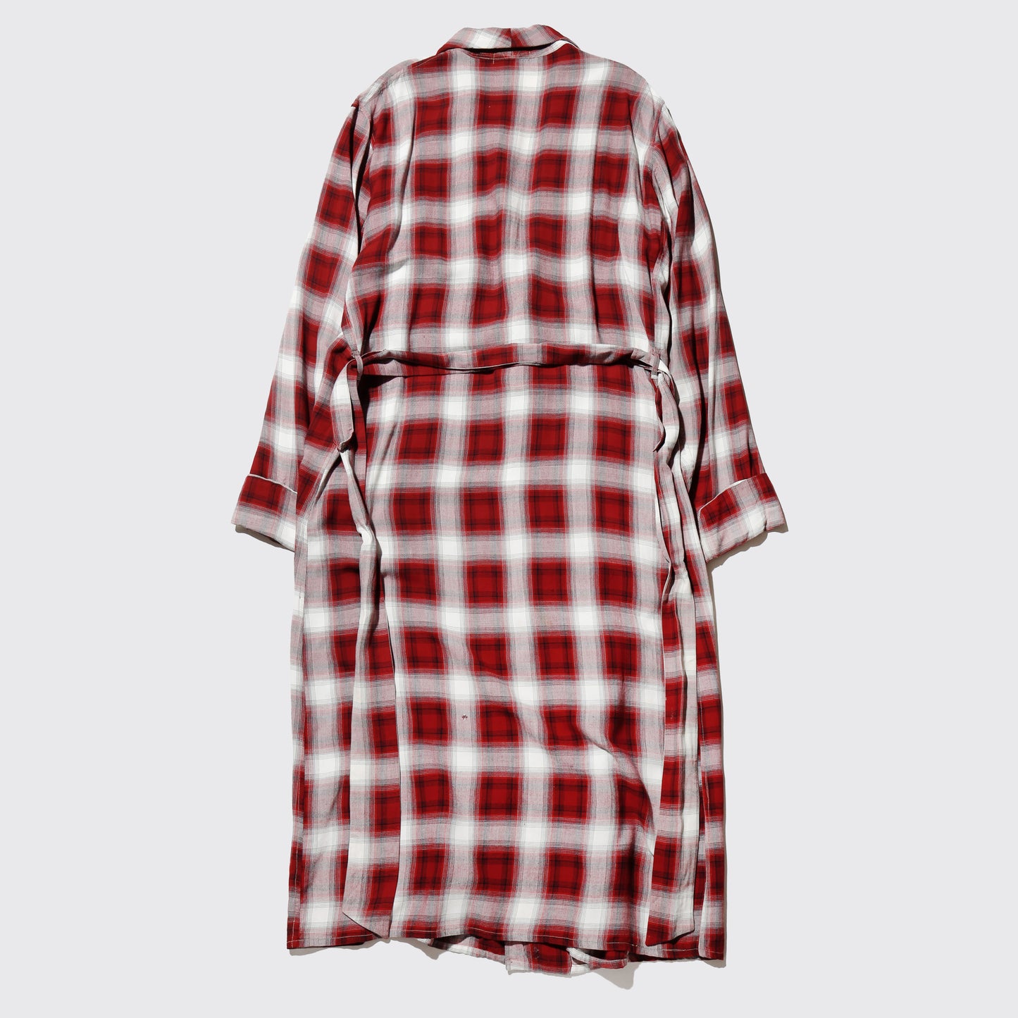 vintage 60's ombre check rayon gown