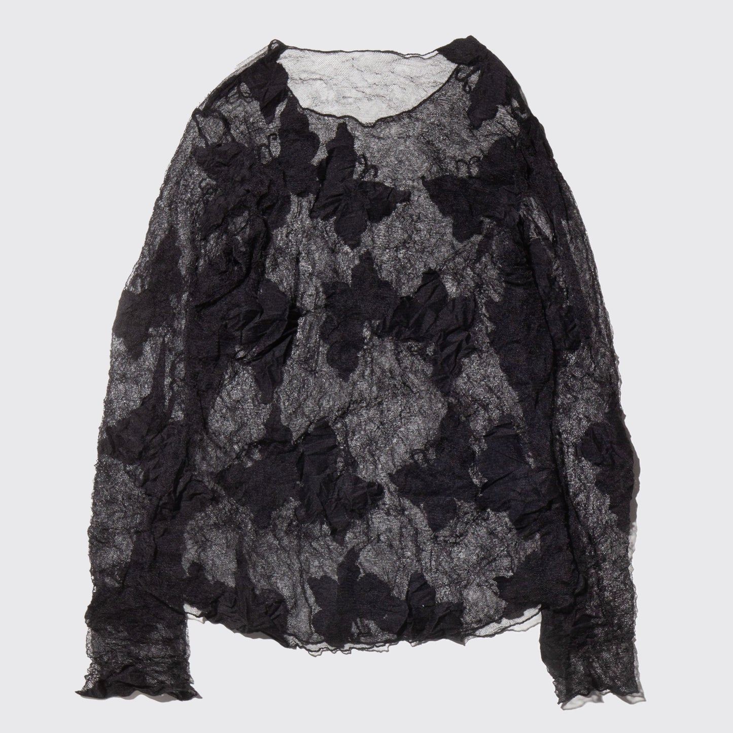 vintage butterfly sheer long sleeves