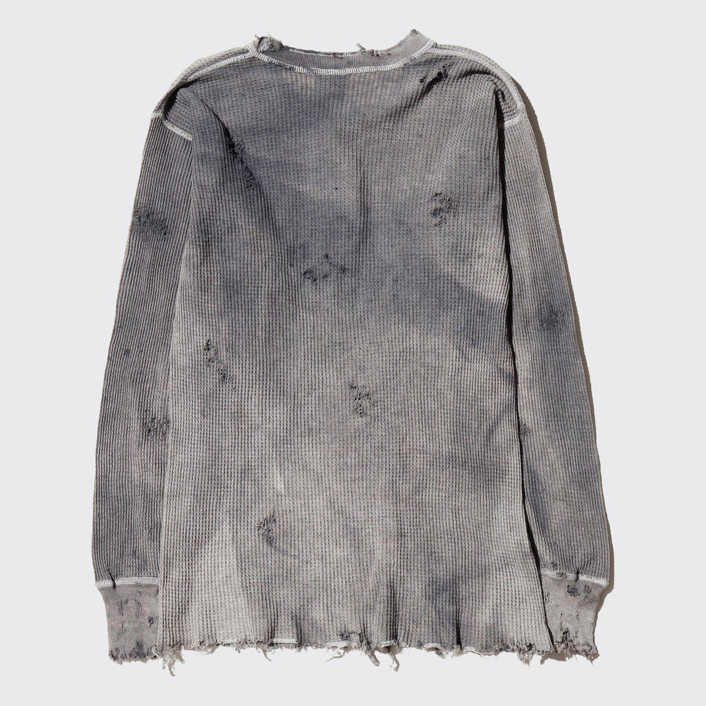 *one-off acid broken henry neck thermal cut sew