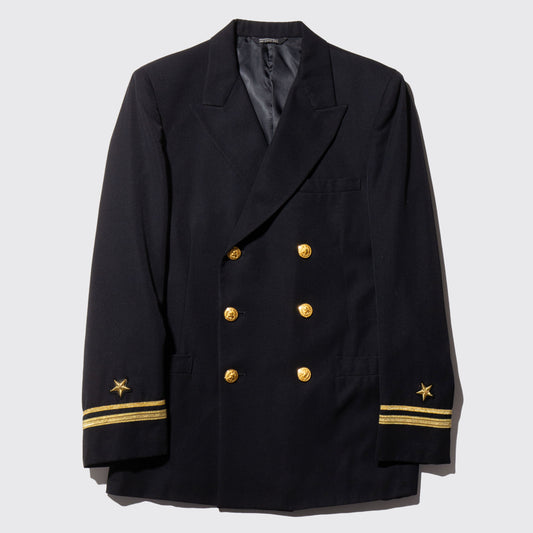vintage 80's us navy double breast jacket