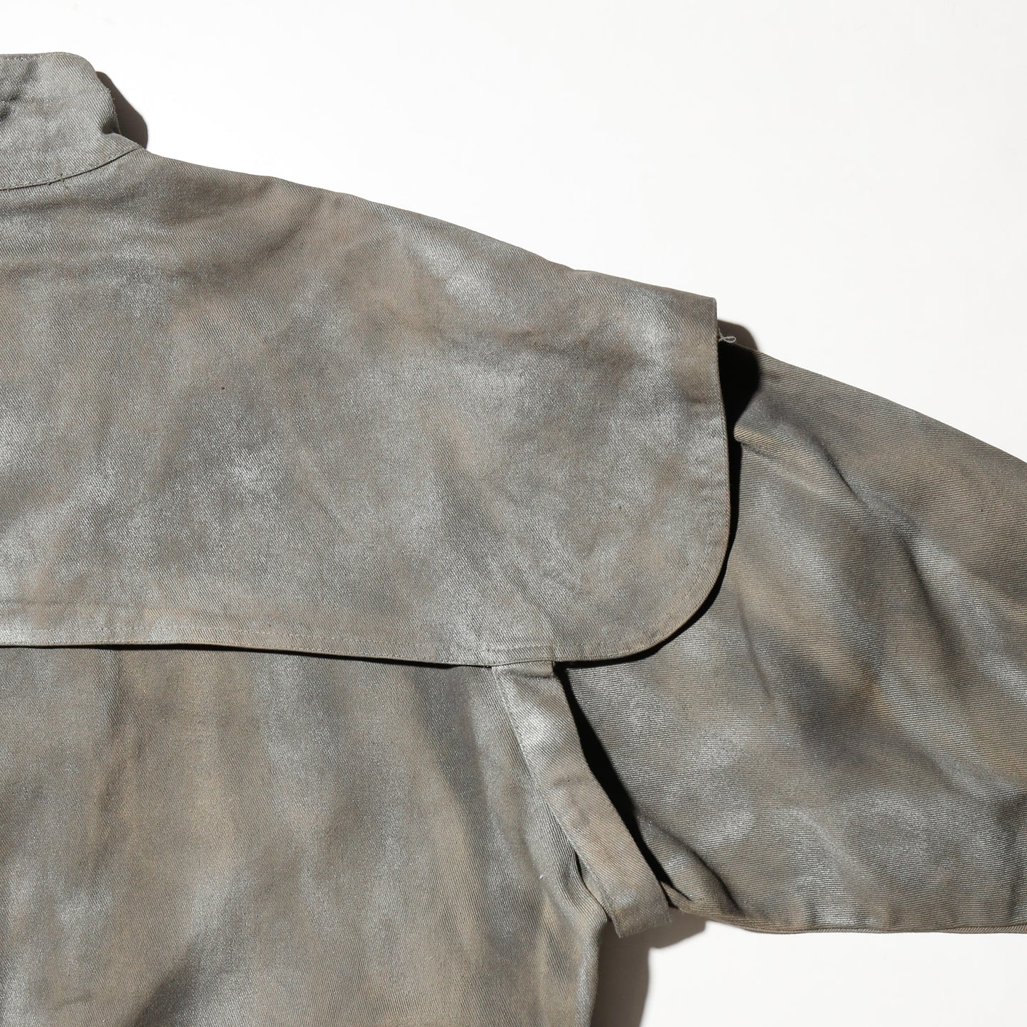 *one-off metalic duster coat