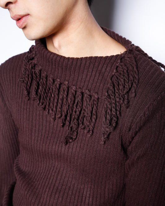 vintage tassel fringe sweater