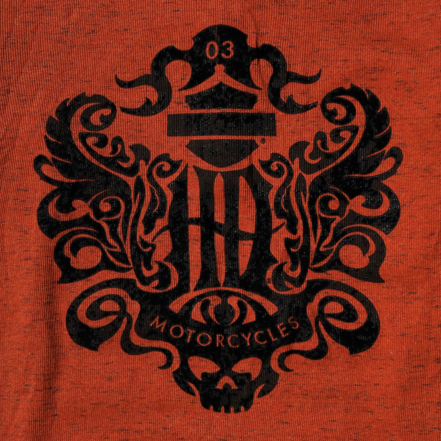 vintage harley-davidson tribal half button hoodie