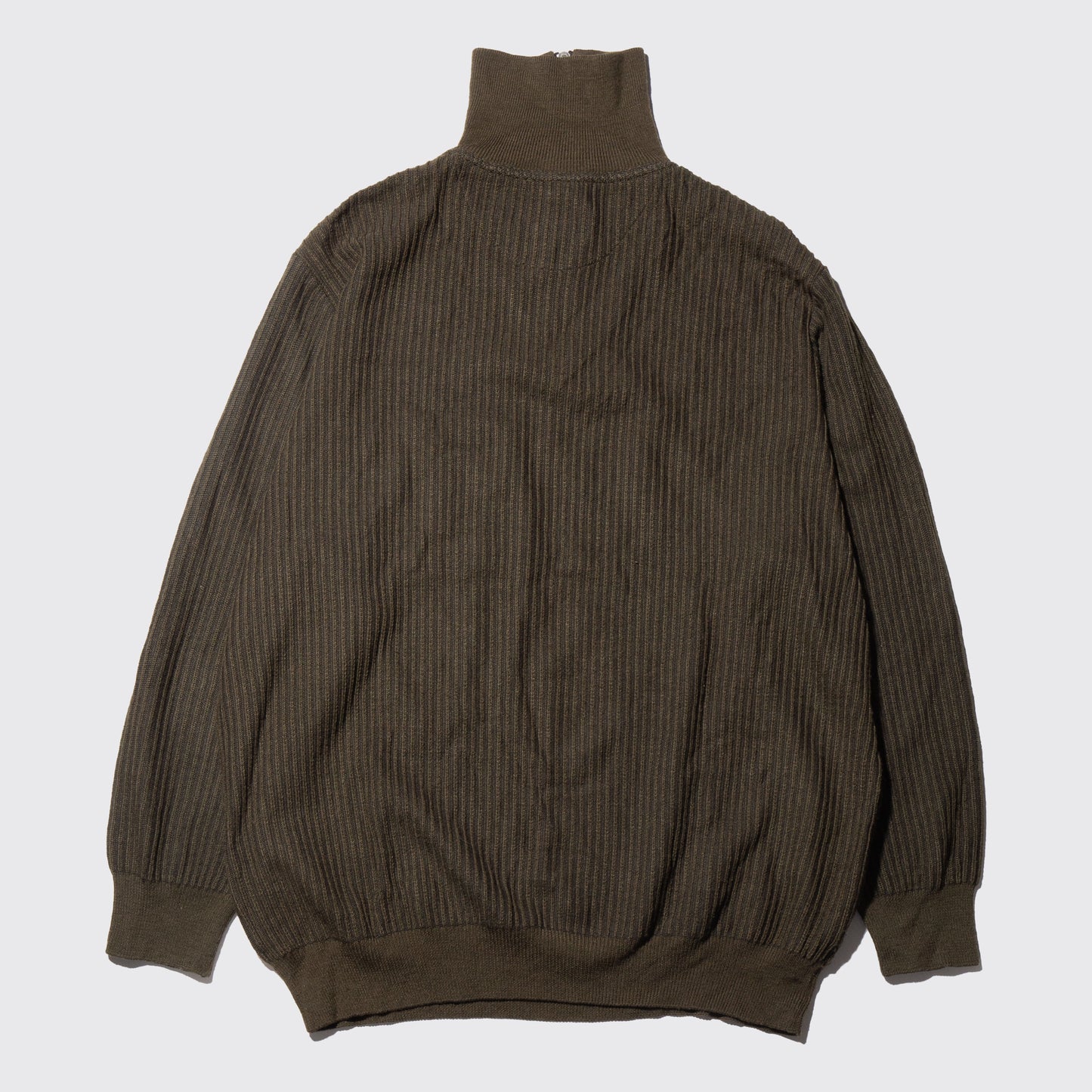 vintage half zip rib sweater