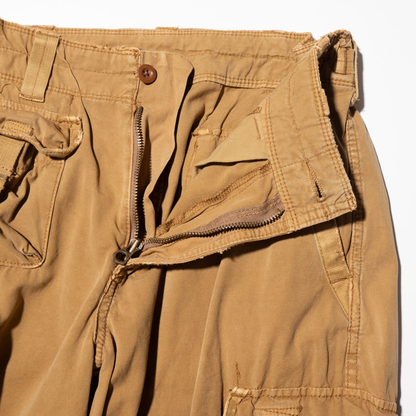 vintage dyed cargo trousers