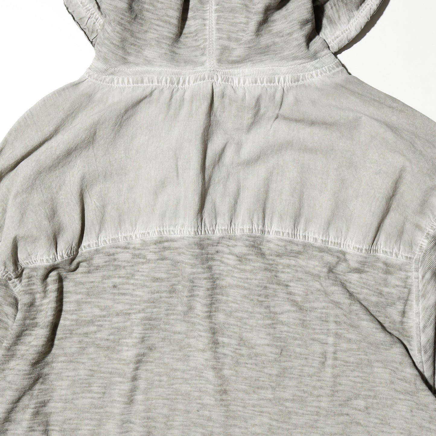 vintage emblem hooded cut sew
