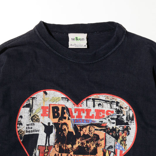 vintage 90's Beatles heart l/s t-shirt *heavy oz